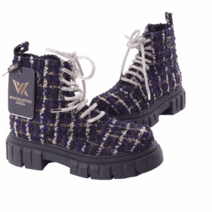 PHILIPP PLEIN Army Boots Limited Tweed Edition Luxus Stiefel Gr.37 OP: 1290 €