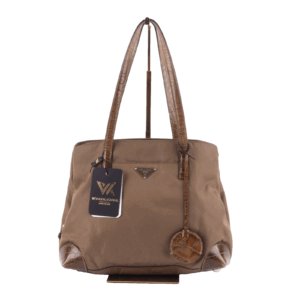PRADA Tessuto / Nylon Croc-Optik Luxus Designer Vintage Handtasche OP: 440 €