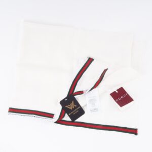 GUCCI 795284 Luxus Designer Stola Tuch Schal aus Seide und Baumwolle OP: 430 €