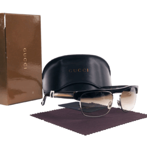 GUCCI GG 1596/S OIDEB 57_17 Palladium NOS Luxus Designer Sonnenbrille OP: 374 €