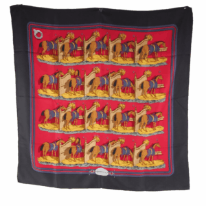 HERMÈS Carré 90 "Les Ecuries" Luxus Designer Seidentuch Sammler RAR OP: 495 €