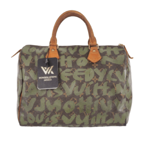 LOUIS VUITTON M92194 Speedy 30 Graffiti Khaki Stephen Sprouse Limited Edition