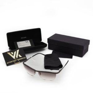 Prada SPR 56C 1AN 5D1 Exclusive designer Titanium Luxus Sonnenbrille Fullset