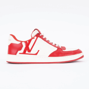 LOUIS VUITTON Rivoli Sneaker Rot-Weiß Damier Luxus Designer Gr. 42,5 OP: 980 €