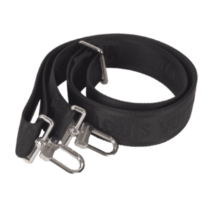 LOUIS VUITTON Luxus Designer Schulterriemen Verstellbar Silver / Black
