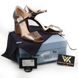 PRADA Luxus Leder High heels Sandalen mit OVP wNeu Gr. 41 UK 7,5 NP: 550 €