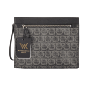 SALVATORE FERRAGAMO Gancini Clutch Luxus Designer Herren Pochette Leder OP: 695