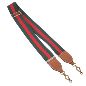 Schulterriemen Crossbody Web 5 / 82-125 cm Leder Gold Kompatibel mit GUCCI